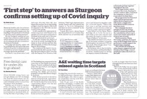Covid Public Inquiry - Scotland